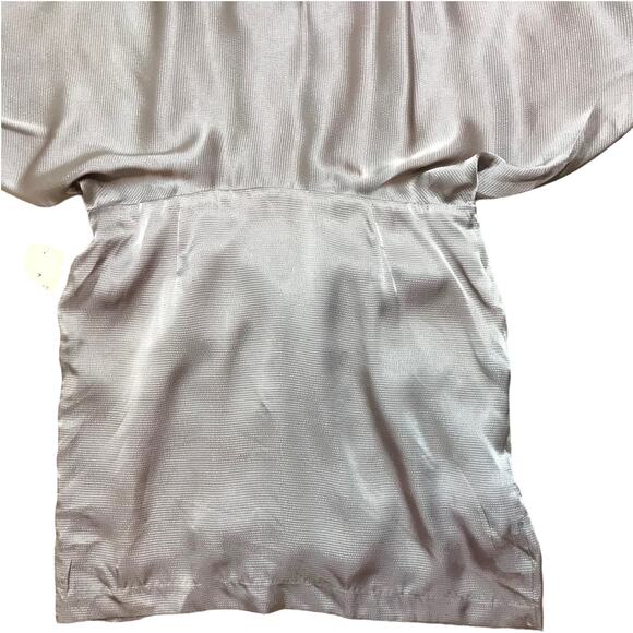 Forever 21 Woven Top Sleeveless Tunic Silky Cocoa Back Zipper Women Large NWT - Picture 8 of 11